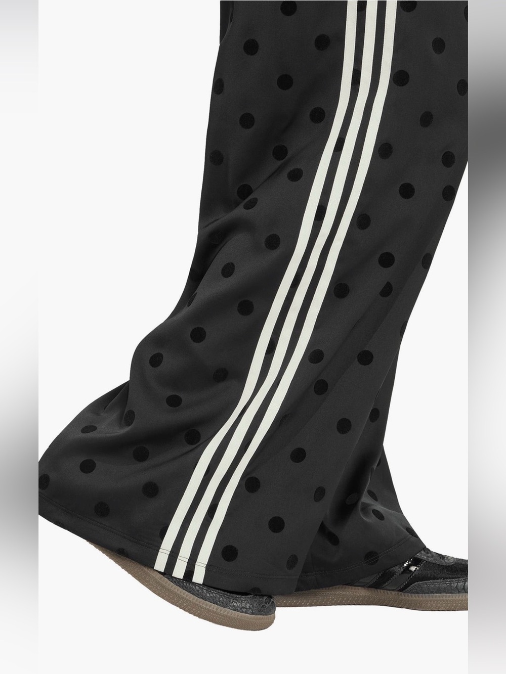 NWT adidas Polka Dot Firebird Wide leg Track Pants - Picture 8 of 15